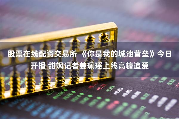 股票在线配资交易所 《你是我的城池营垒》今日开播 甜飒记者姜珮瑶上线高糖追爱